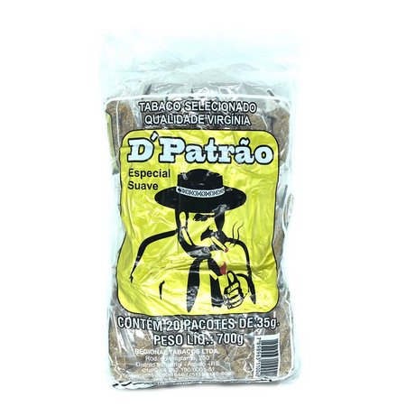 Tabaco Para Cigarro D'Patrão 35g - Pack c/ 20 unid