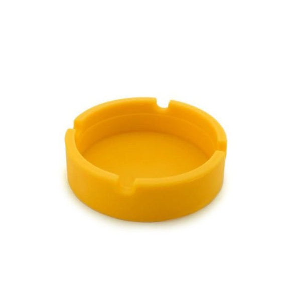 Cinzeiro Redondo de Silicone - Amarelo