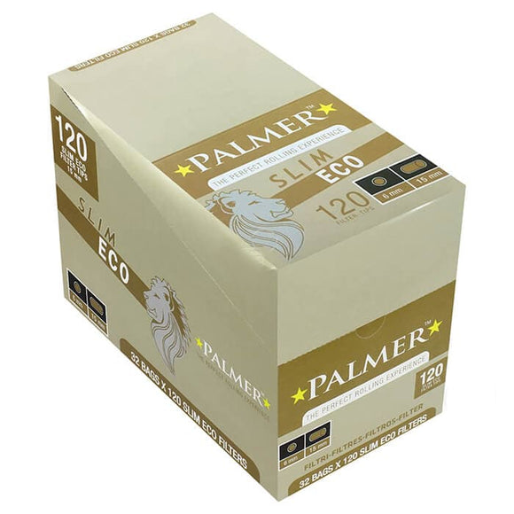 Filtro P/ Cigarro Palmer Slim 6mm Eco - Display c/ 32un
