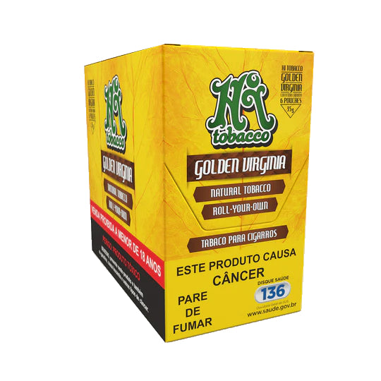 Tabaco Para Cigarro Hi Tobacco Golden Virginia - Display c/ 6 unid