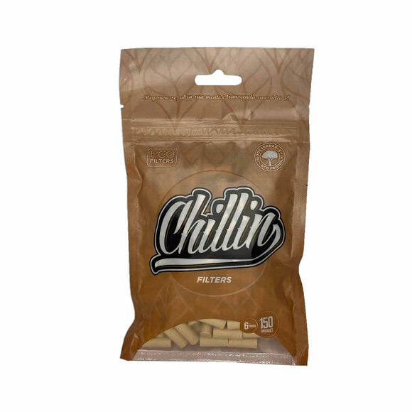 Filtro P/ Cigarro Chillin Eco Slim 6mm (Bag com 150)