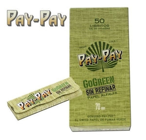 Seda Pay-pay Go Green Feito De Alfafa - 70mm - Display com 50un