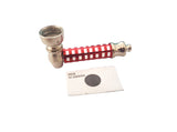 Cachimbo Pipe de Metal e Plástico + Telinha (Cor Sortida)