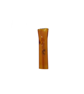 Piteira de Vidro 8mm Bocal Chato Caramelo