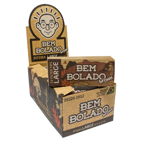 Caixa De Piteira De Papel Bem Bolado Brown Large (Cx c/ 24un)