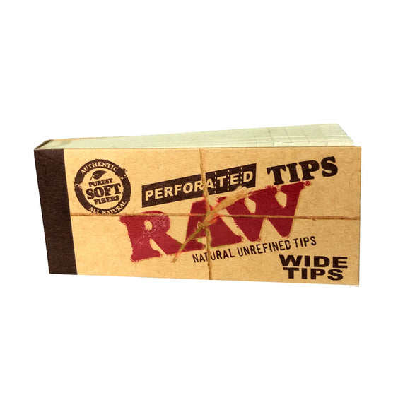 Piteira De Papel Raw Perforated Wides Tips - Unidade