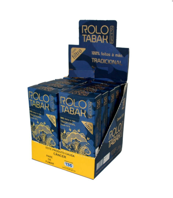 Palheiro Rolo Tabak c/ Filtro - Display c/ 10 maços