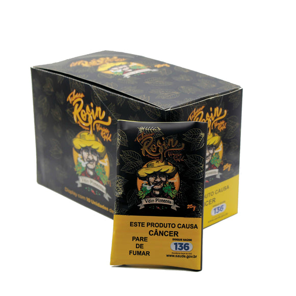 Tabaco Para Cigarro Véio Pimenta Rosin Premium 25g - Cx c/ 10 un
