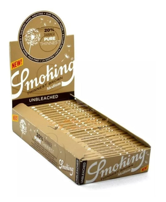 Seda Smoking Thinnest Brown Medium Size - Display com 25