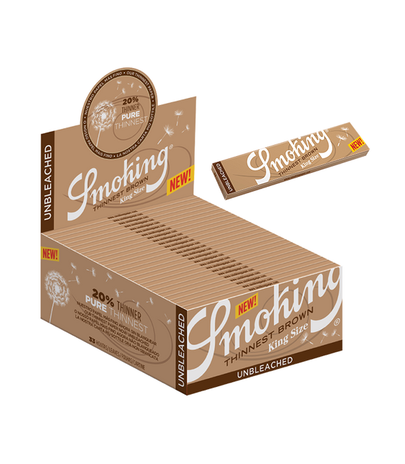 Seda Smoking Thinnest Brown King Size - Display com 50