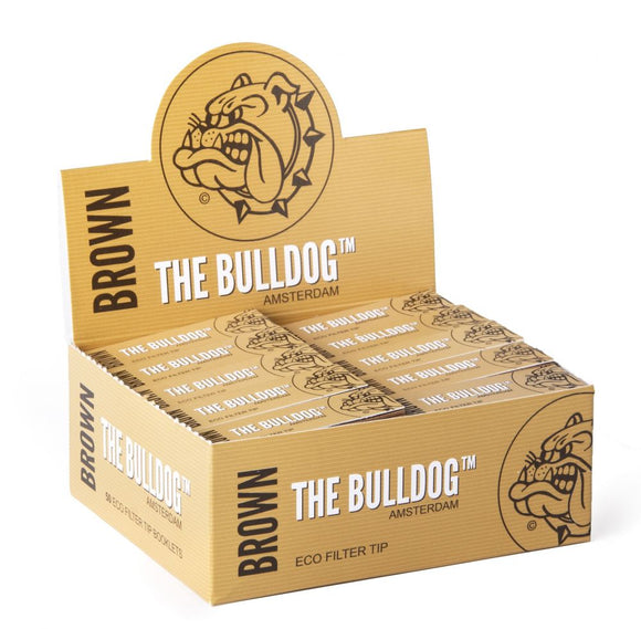 Piteira de Papel The Bulldog Amsterdam Eco Brown (Cx c/ 50un)