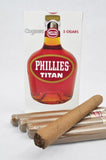 Charuto Phillies Titan Conhaque – Pack com 10 maços