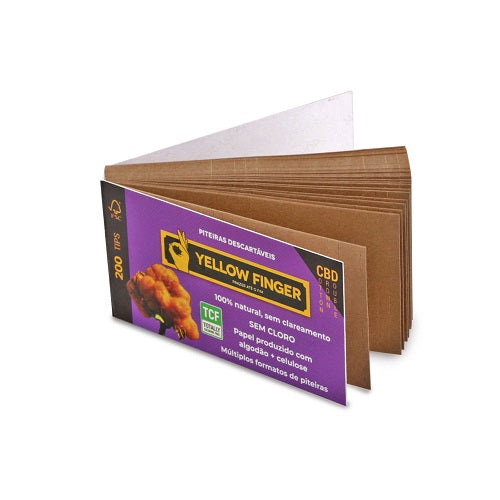 Piteira Double Cotton Brown Yellow Finger 100% Algodão (Unidade)