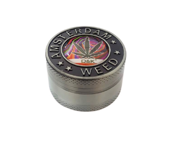 Dichavador de Metal 3 Partes Amsterdam Weed 04