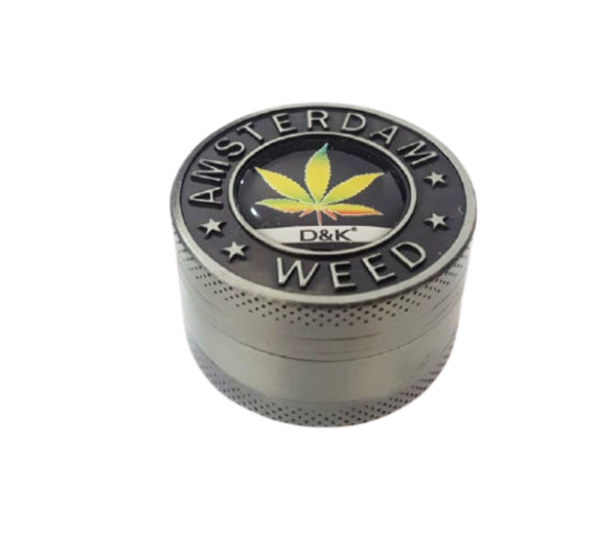 Dichavador de Metal 3 Partes Amsterdam Weed 10