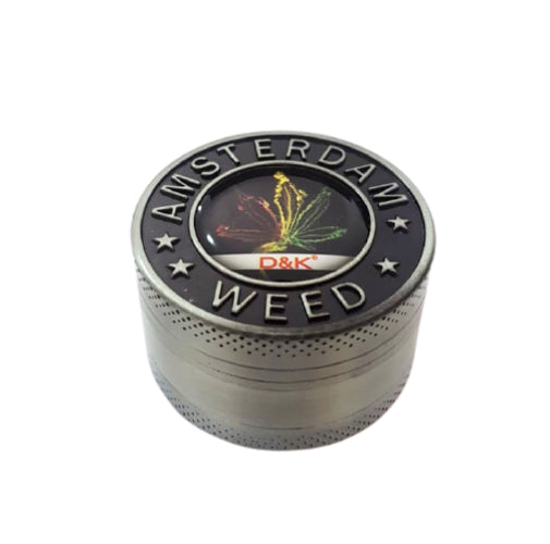 Dichavador de Metal 3 Partes Amsterdam Weed 11