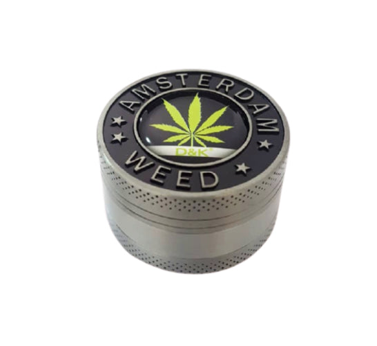 Dichavador de Metal 3 Partes Amsterdam Weed 12