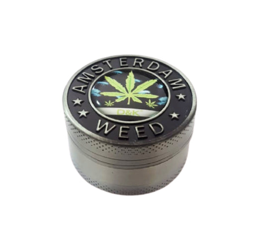 Dichavador de Metal 3 Partes Amsterdam Weed 02