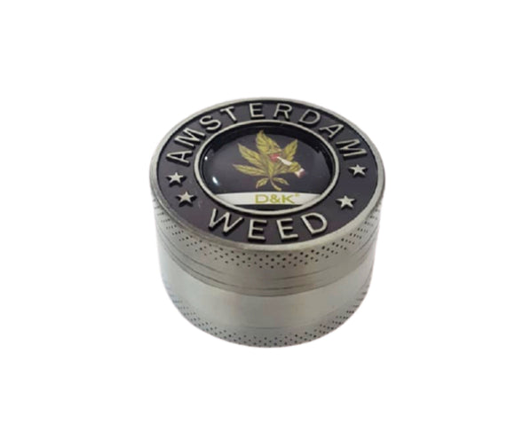 Dichavador de Metal 3 Partes Amsterdam Weed 06
