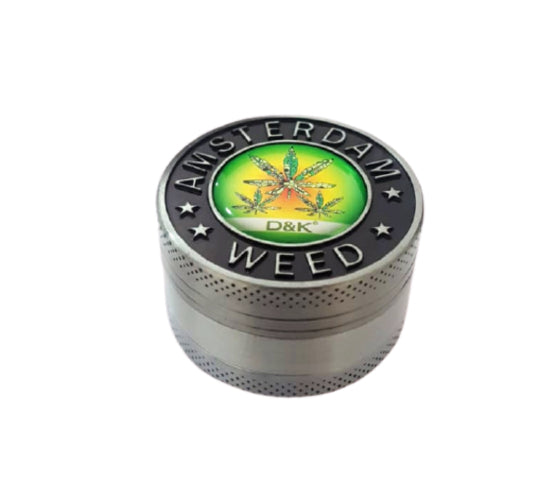 Dichavador de Metal 3 Partes Amsterdam Weed 07