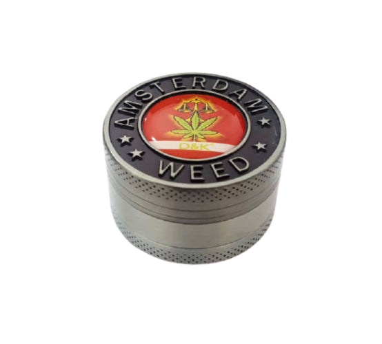 Dichavador de Metal 3 Partes Amsterdam Weed 08